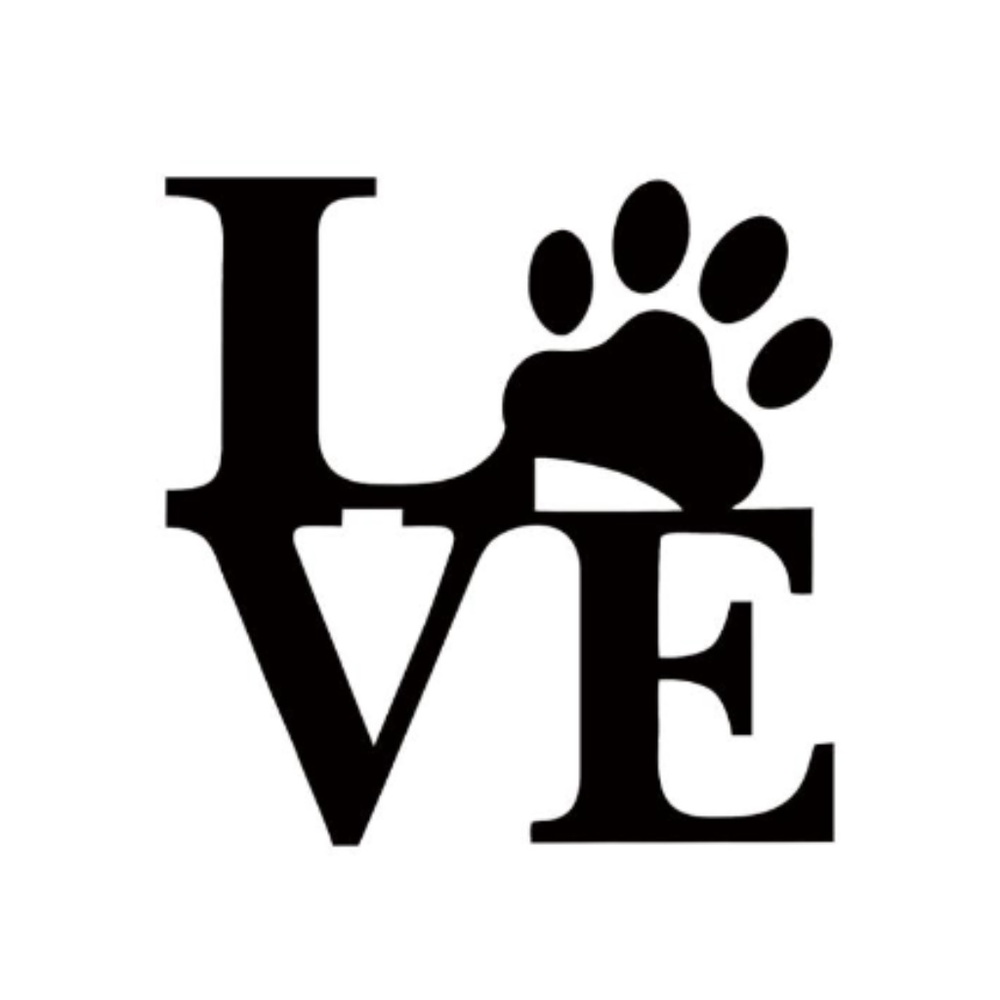 Love Paw Decal